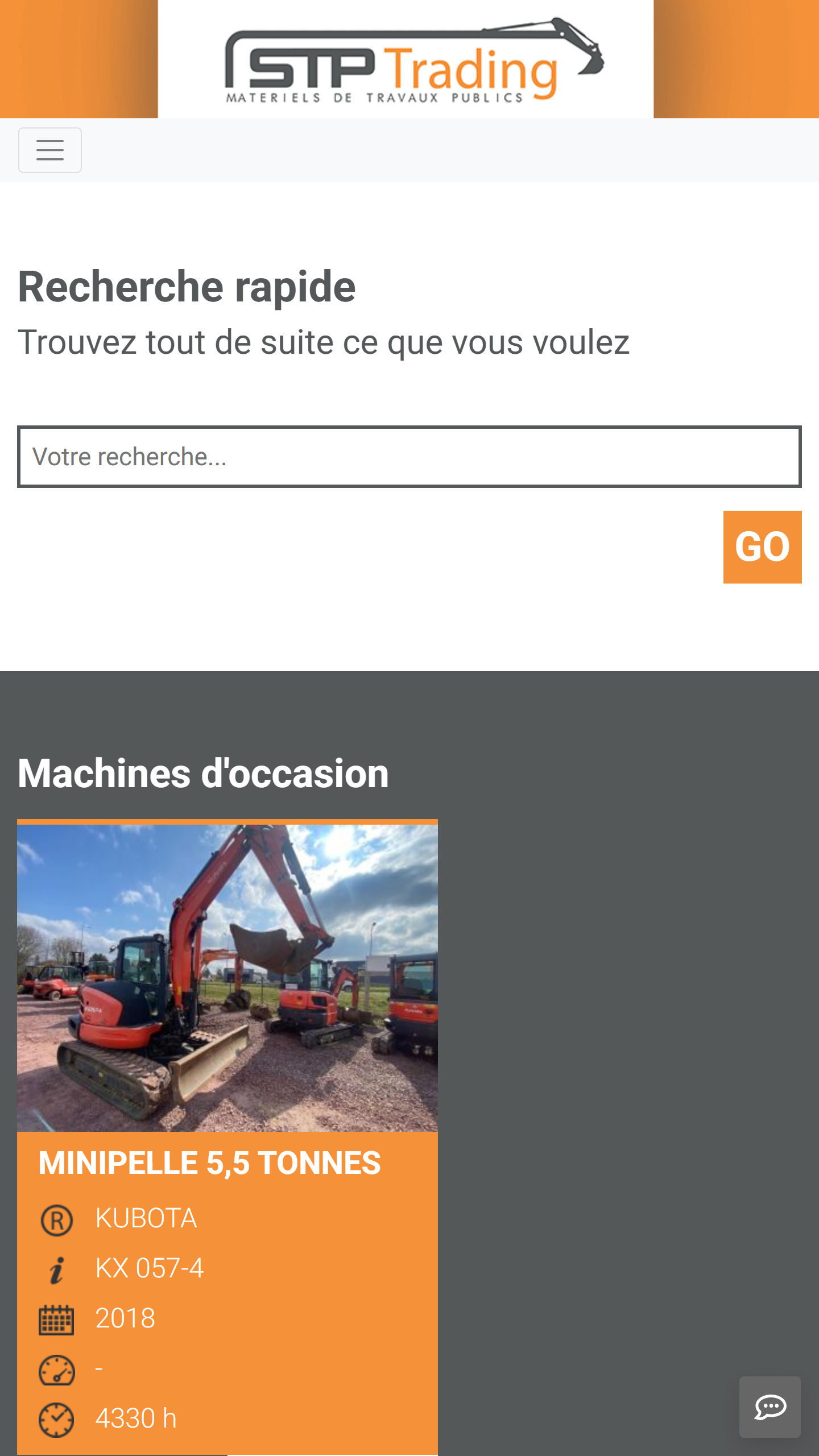 Liste des machines d'occasion